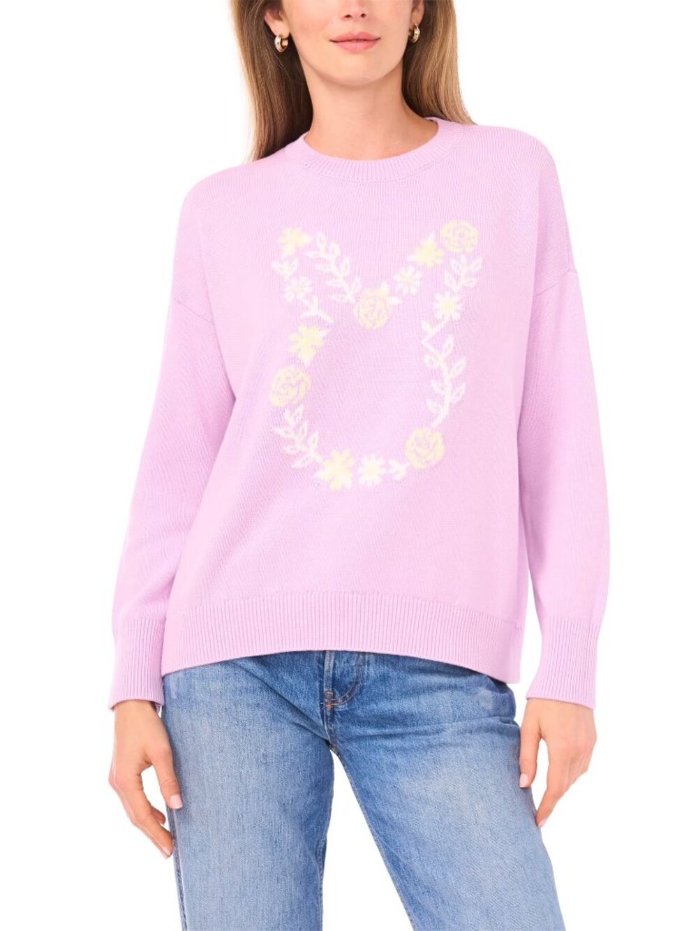 NEW Vince Camuto Women's Easter Sweater Lilac
